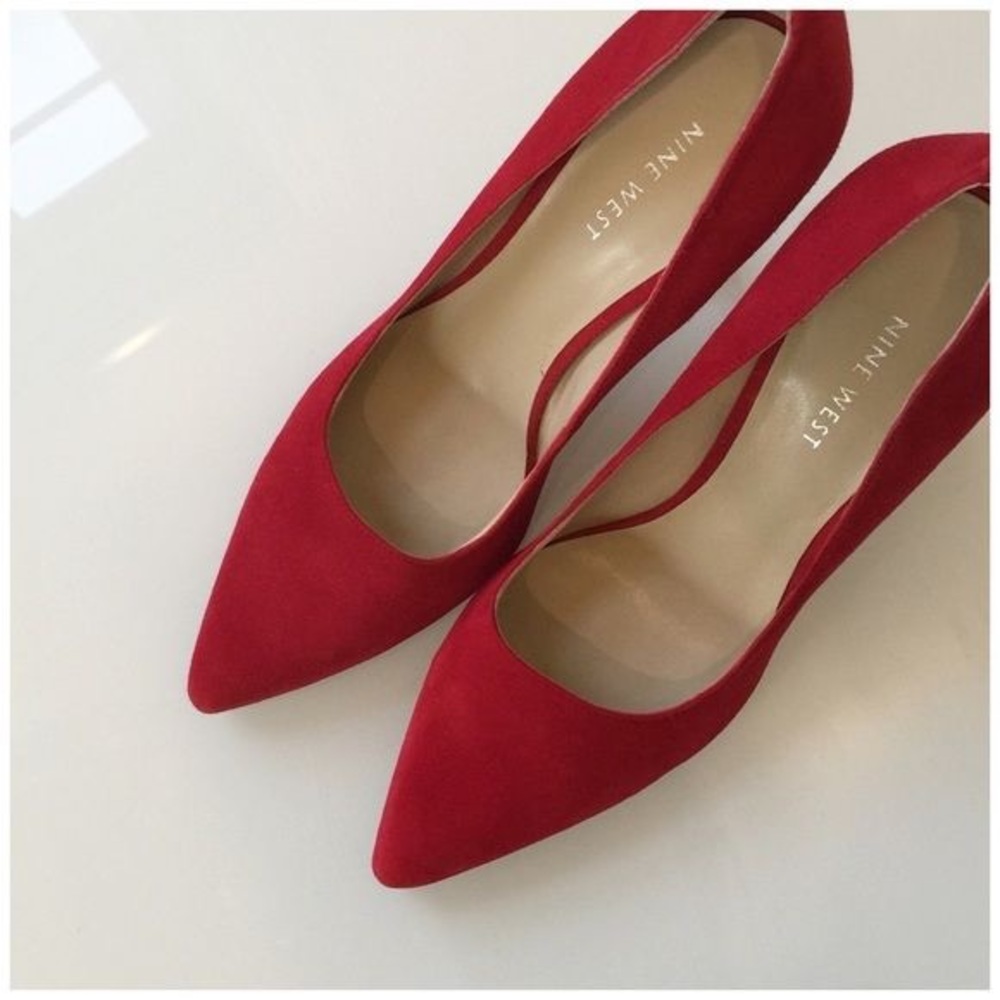 Nine West Red Suede Pump